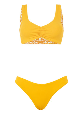 Amber Yellow Bikini Set Style I