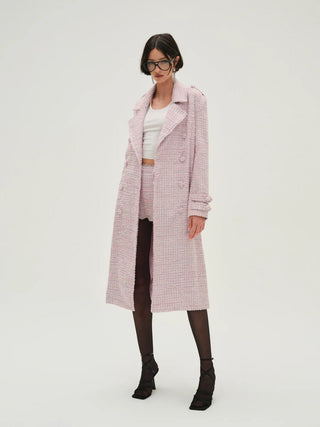 Strawberry Cream Tweed Coat