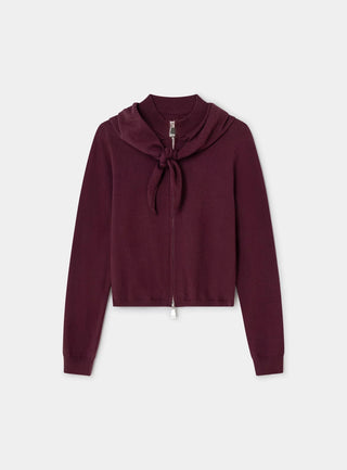 FRIDA PLUM ZIPPER KNIT
