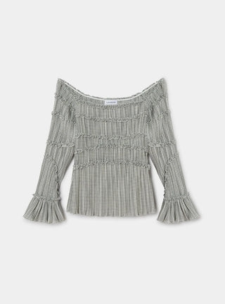 PETRA SQUARED TEXTURED BLOUSE