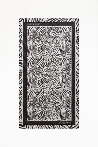 ZEBRA NIGHT MICROFIBER BEACH TOWEL