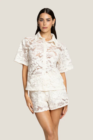 SHIRT BLOSSOM LACE