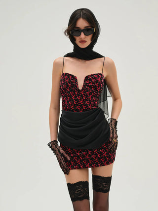 Berry Bud Mini Dress