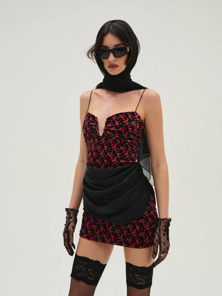 Berry Bud Mini Dress