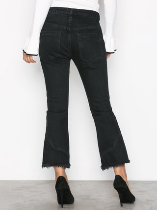 BLACK OAK KICKS LOW WAIST FLARE JEAN