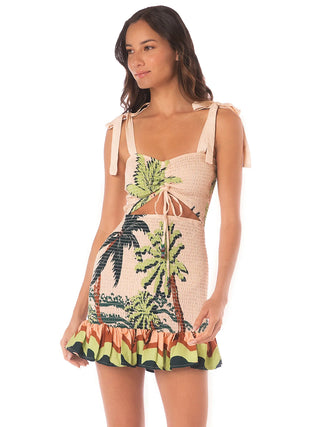 PALM GLOW LUA SHORT DRESS