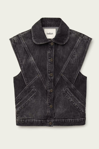 MAX - sleeveless denim jacket