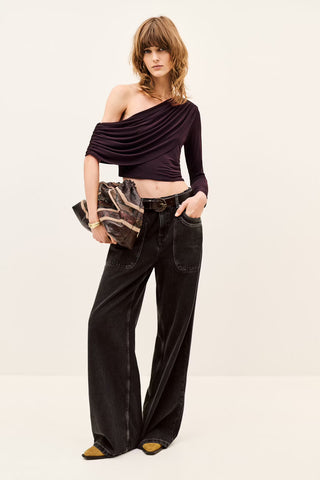 BLUE - ASYMMETRICAL TOP