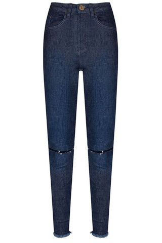 RAW INDIGO FREEBIRDS II SUPER HIGH WAIST SKINNY JEAN