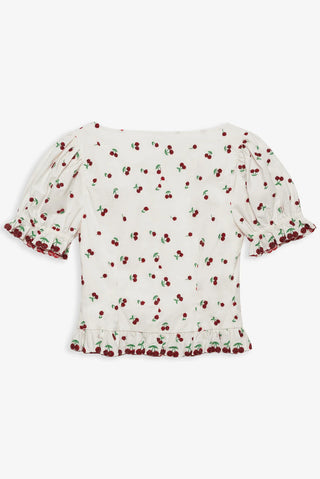 BEADED CHERRIES TOP