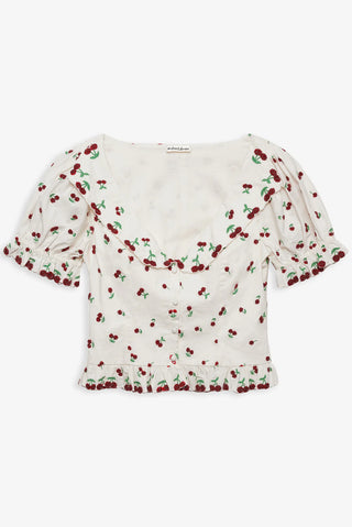 BEADED CHERRIES TOP