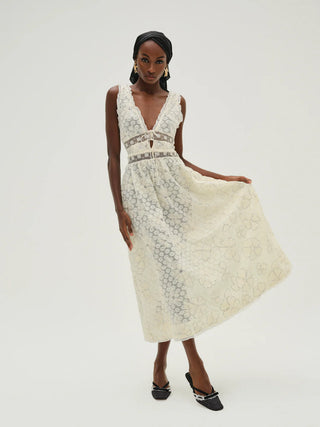 Snowflake Daisy Midi Dress