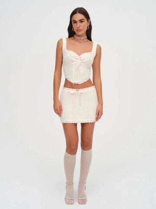 Kelsey Crochet Mini Skirt