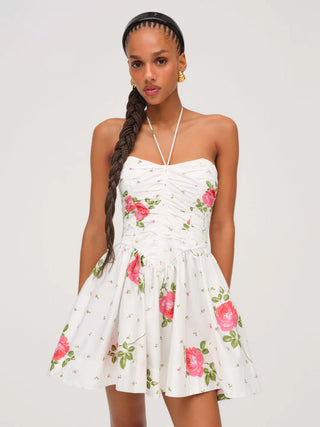 ROSEBUD CORSET MINI DRESS