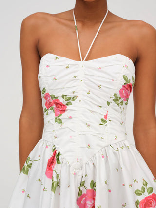 ROSEBUD CORSET MINI DRESS