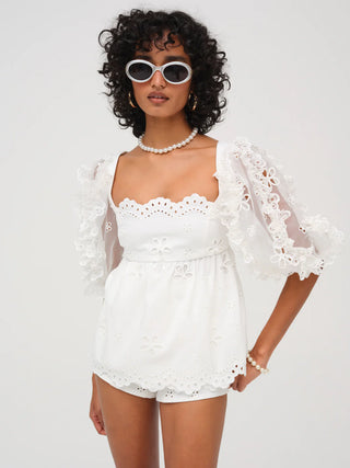 Daisy Eyelet Top