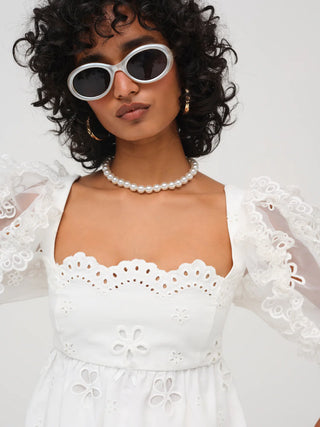 Daisy Eyelet Top