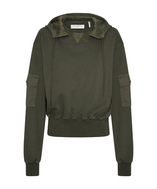 DARK KHAKI CARGO ADVENTURE HOODY