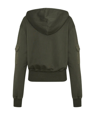 DARK KHAKI CARGO ADVENTURE HOODY