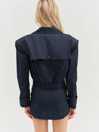 Cotton Twill Cropped Jacket