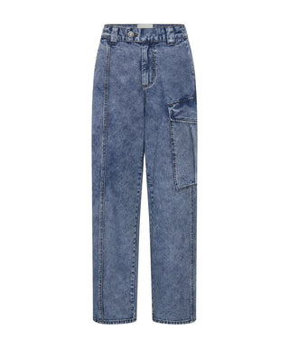 BERLIN BLUE NEW FICTION WIDE LEG CARGO JEANS