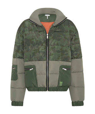 DIRTEE LOVE CAMO PUFFA JACKET