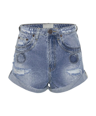 MISTY CYMATIC BANDIT HIGH WAIST DENIM SHORT