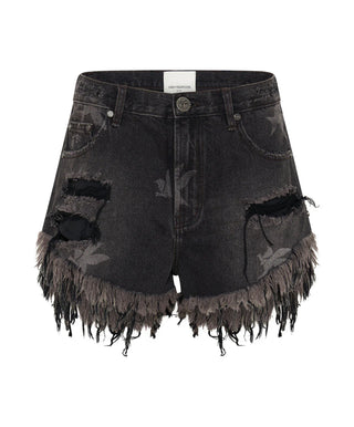 THE BOWER OUTLAWS MID LENGTH DENIM SHORTS