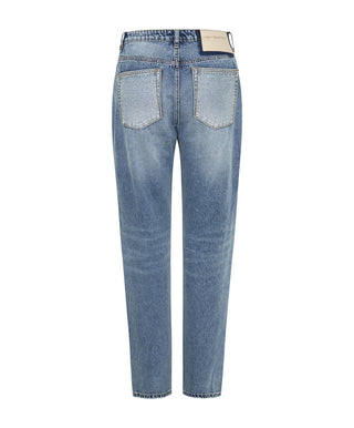 TEXAS BLUE TRUCKERS MID RISE STRAIGHT LEG JEANS