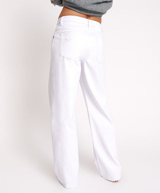 FRESH WHITE JACKSON MID WAIST WIDE LEG JEANS