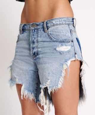 SALTY DOG FRANKIES LONG LENGTH DENIM SHORTS STYLE II