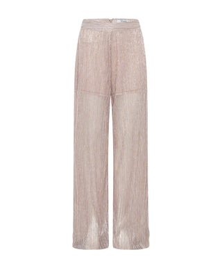 CELESTIAL ROSE PLISSE PALAZZO PANTS