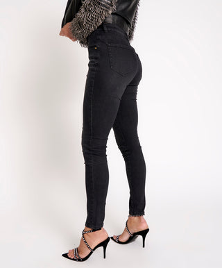 BLACK INK FREEBIRDS II HIGH WAIST FITTED JEANS