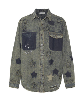 PETROL GREEN STAR EVERYDAY SHIRT