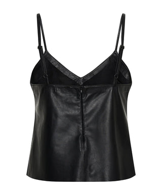 LEATHER CAMI TOP