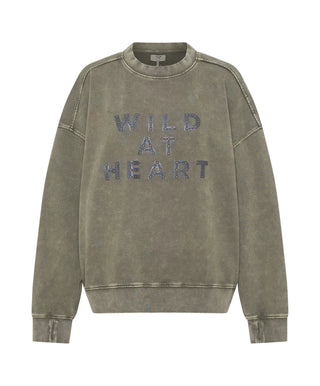 WILD AT HEART STUDDED RETRO SWEATER