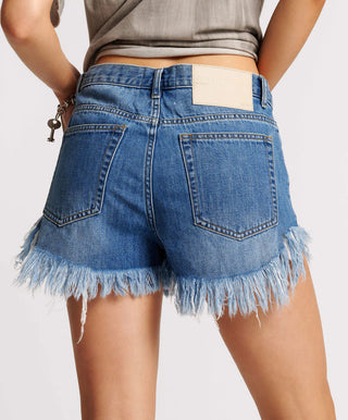 MIDTOWN OUTLAWS MID LENGTH DENIM SHORT