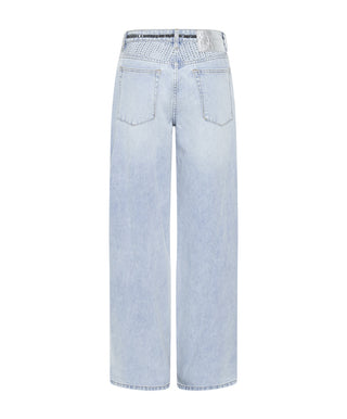 BLUE GALAXY JACKSON MID WAIST WIDE LEG JEANS