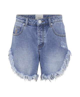 WORN BLUE FRANKIES LONG LENGTH DENIM SHORT