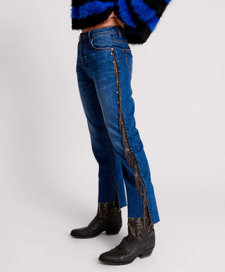 BLUEMOON JEWELLED HOOLIGANS MID WAIST RELAXED JEAN