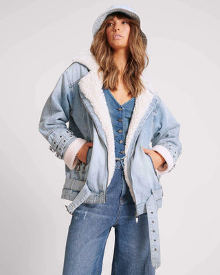 SALTY DOG DENIM AVIATOR JACKET