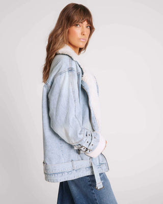 SALTY DOG DENIM AVIATOR JACKET