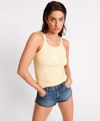 BANANA ONE TEASPOON RIB SINGLET