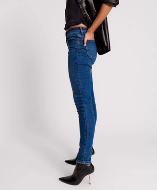 INDIGO FREEBIRDS II HIGH WAIST STRETCH SKINNY JEAN