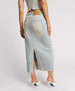 OLD WEST CASSIDY LONG LENGTH DENIM SKIRT