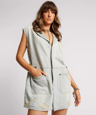 OLD WEST PALISADES DENIM DRESS