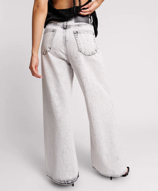 BIANCO HIGH WAIST LOVE MACHINES SUPER WIDE LEG JEANS