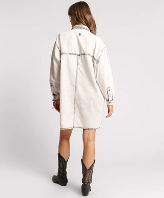 BIANCO NIXIE DENIM SHIRT DRESS