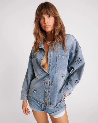 COBAINE DAISY DARIA DENIM SHIRT