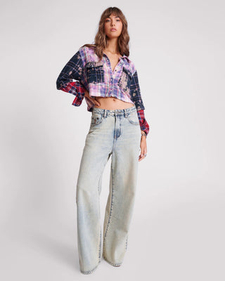 BLUE DUST LOVE MACHINES SUPER WIDE LEG JEANS